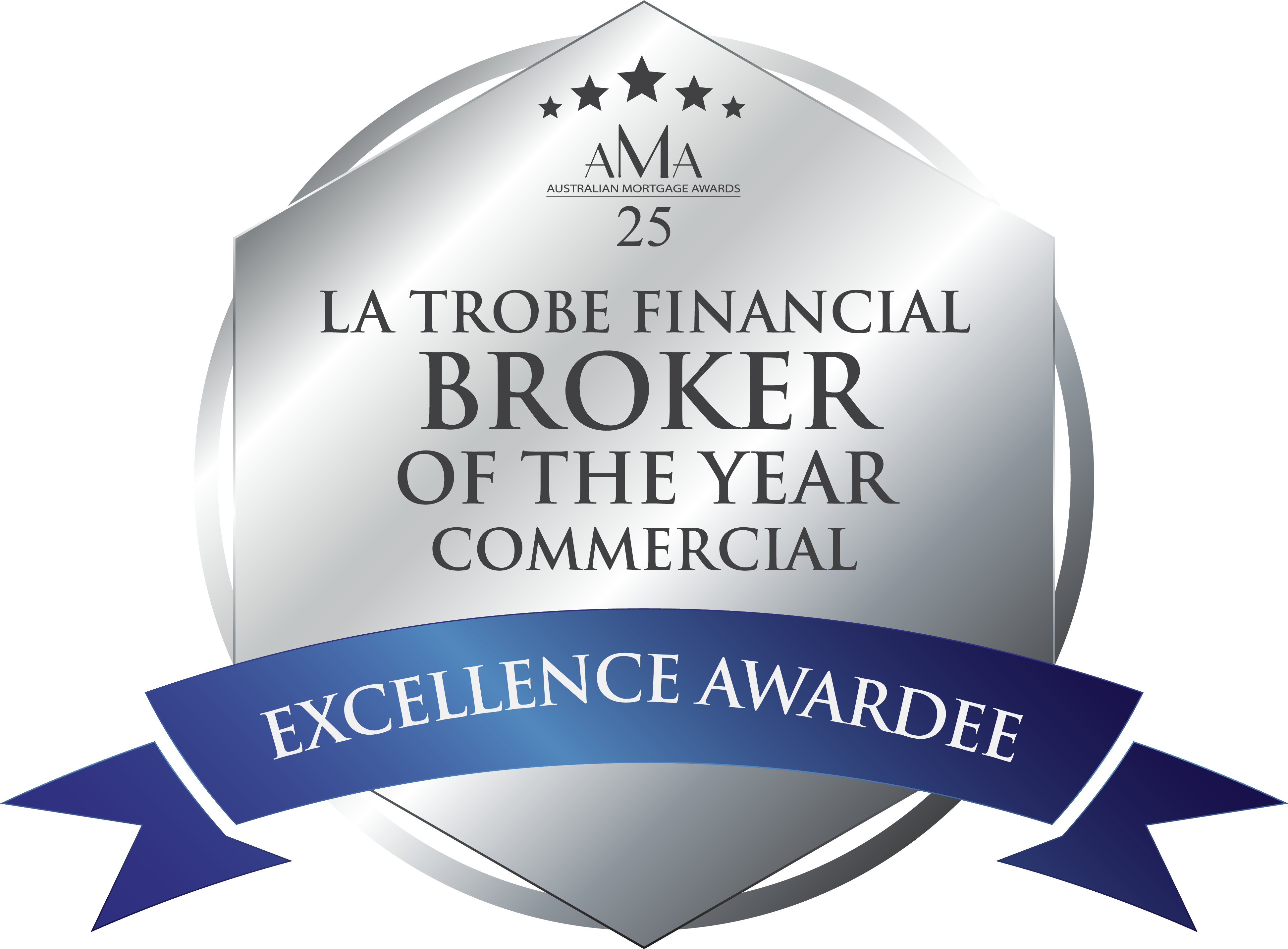 Australian Mortgage Awards 2025 Excellence Awardee, La Trobe Financial Broker of the Year, Commercial