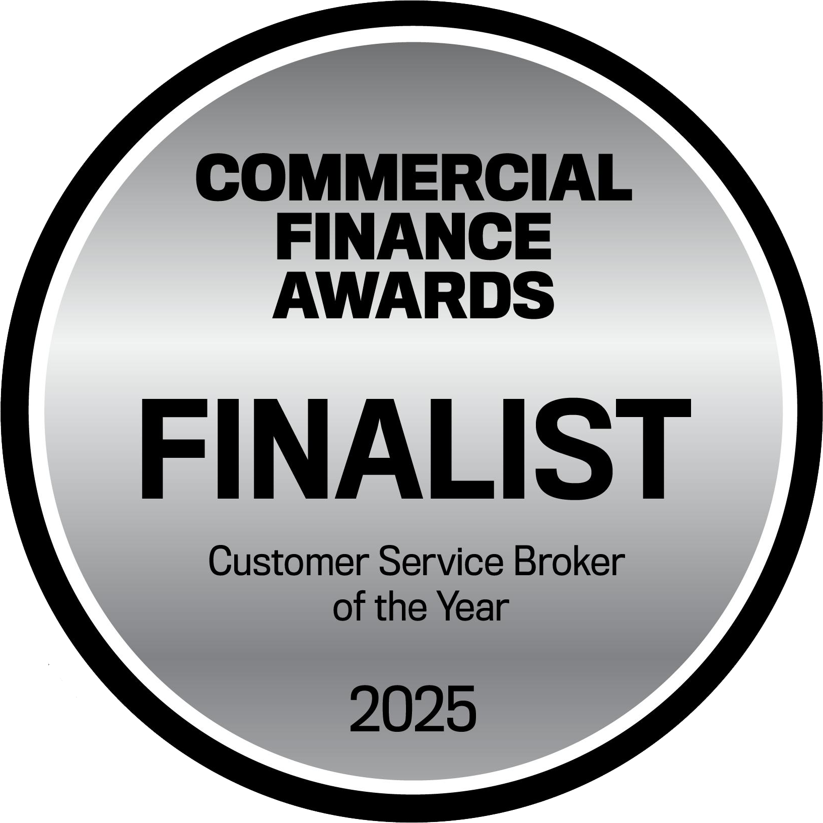 Commercial Finance Awards 2025 Finalist, Customer Service Broker of the Year