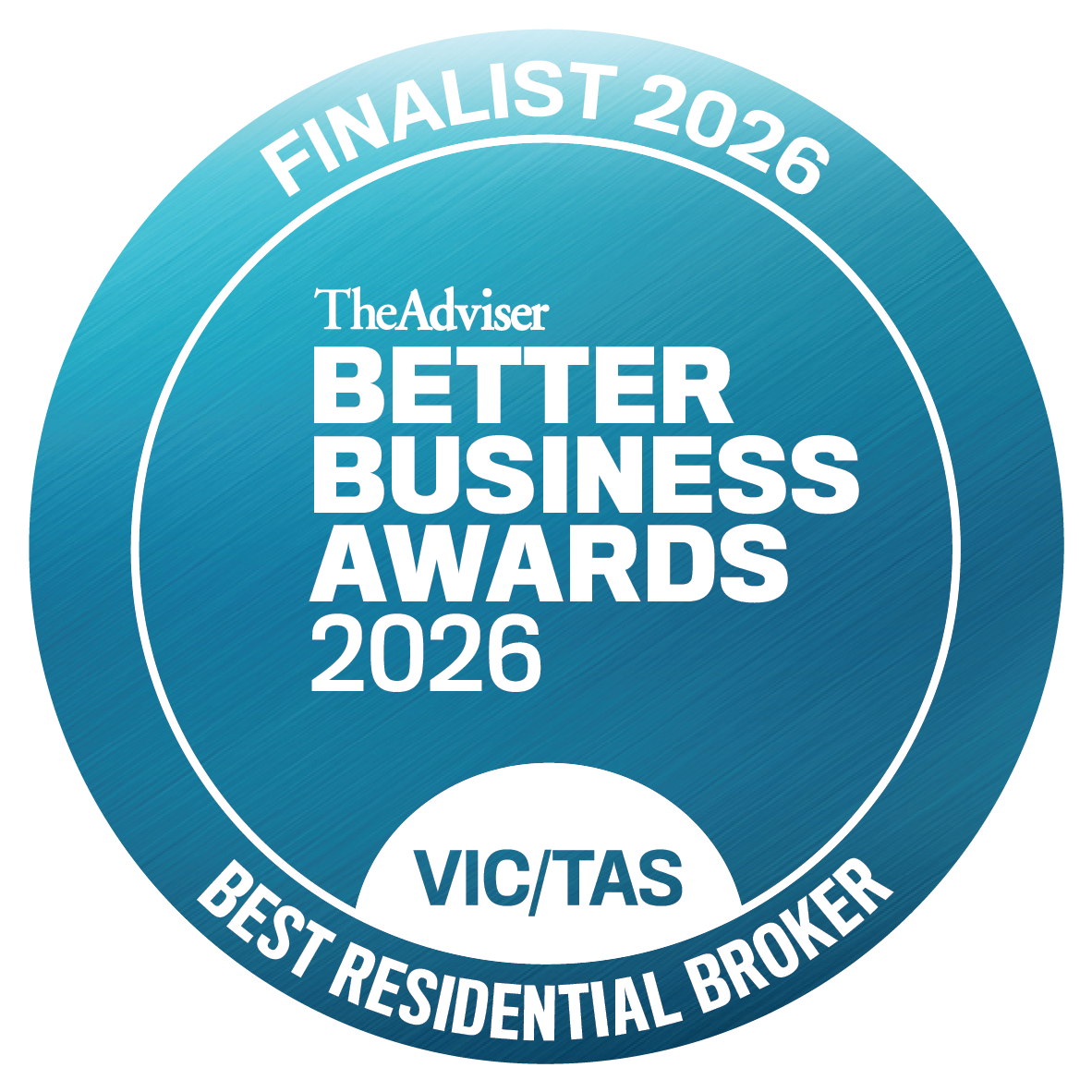 The Adviser Better Business Awards 2026 Finalist, Best Residential Broker, VIC/TAS